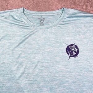 Sea Life Curacao Dri-Fit‎ Marlin Fishing Long Sleeve Men's Shirt 2XL Green